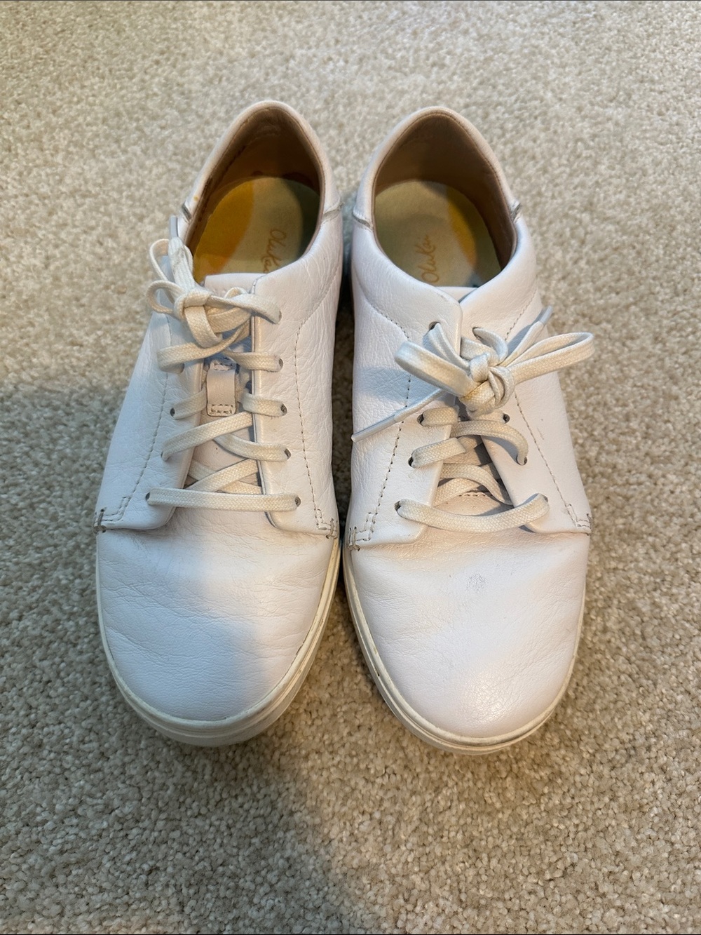 Pehuea Lī ‘Ili Casual White Leather Lace-Up Sneakers EU 37.5